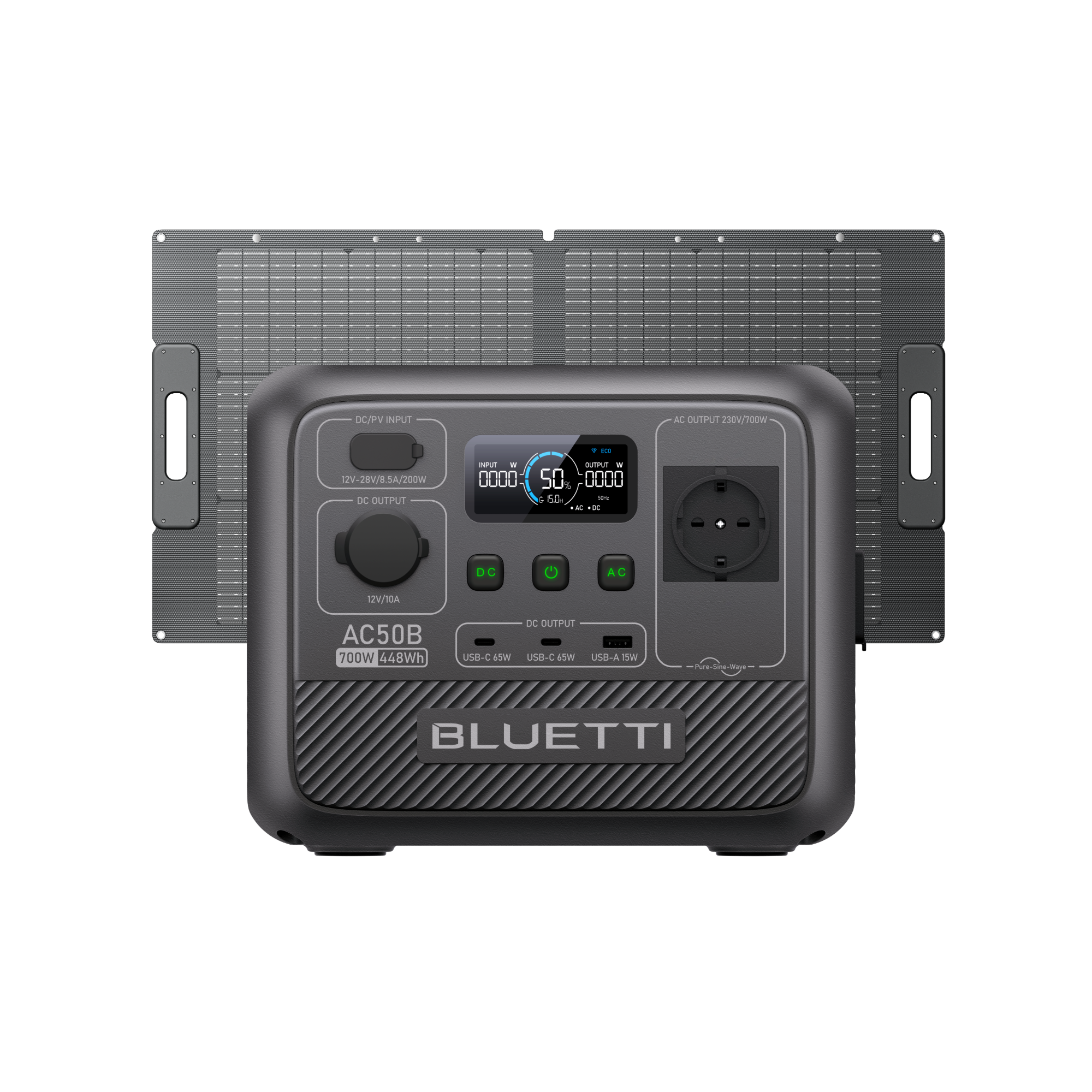 bluetti-ac50b-powerstation-700w-448wh-mit-pv60f-60w-solar-kit image 7
