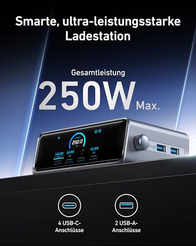 anker-prime-250w-usb-c-ladeger-t-6-port-gan-display image 8