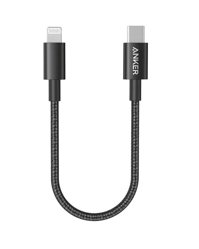 anker-331-usb-c-lightning-ladekabel-30cm-schwarz-mfi image 1