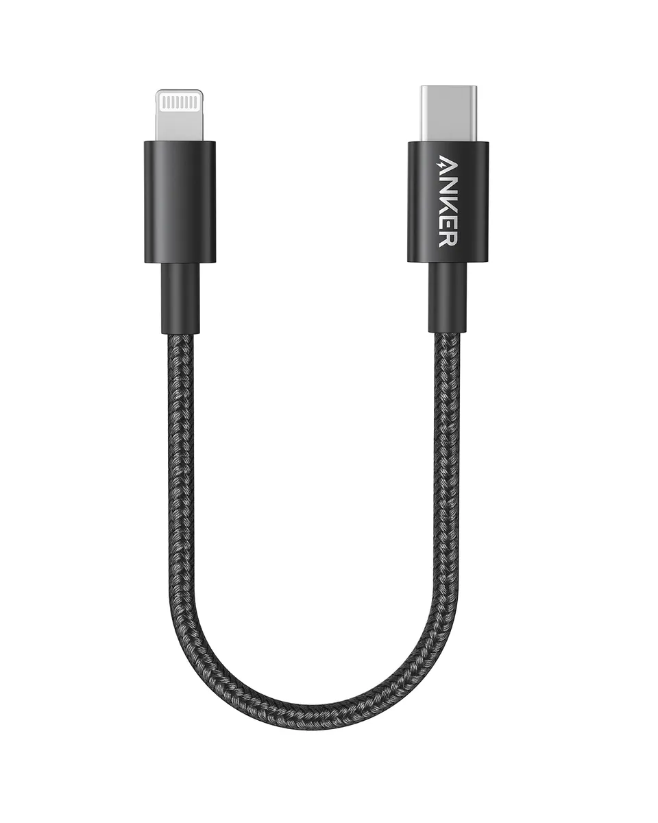 anker-331-usb-c-lightning-ladekabel-30cm-schwarz-mfi image 1