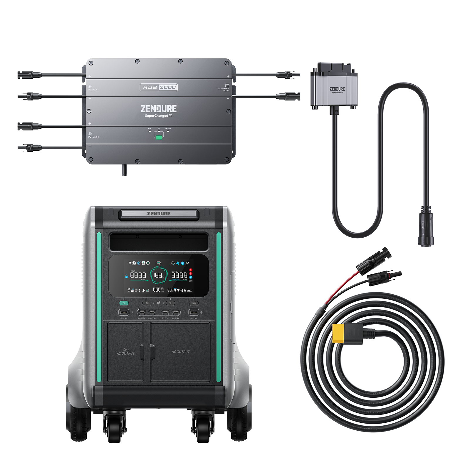 zendure-superbase-v-balkonkraftwerk-komplettset-hub-2000-und-v4600 image 1