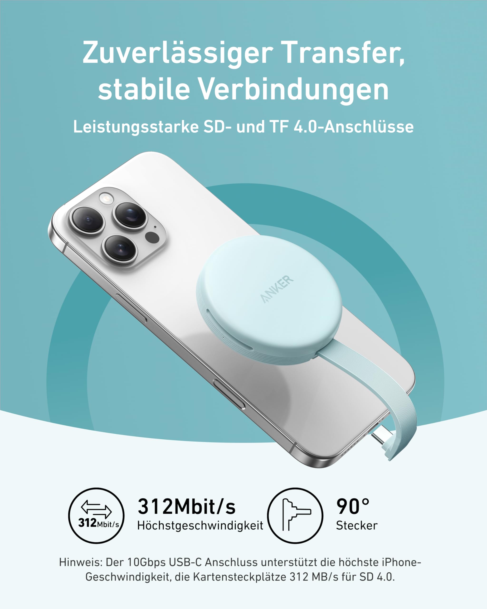 anker-maggo-usb-c-sd-kartenleser-magnetisch-312-mb-s image 3