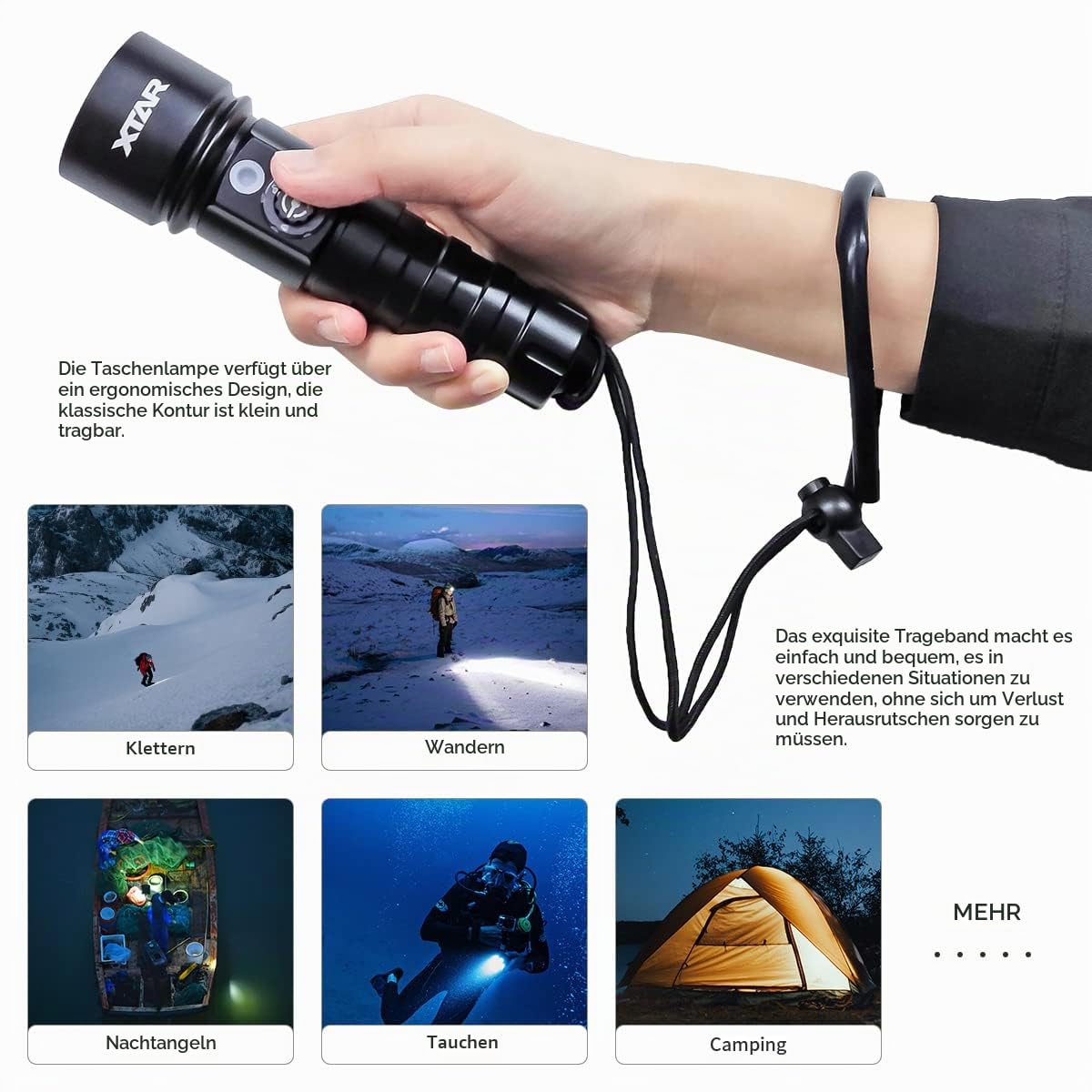 xtar-d26-tauchlampe-1100lm-100m-ohne-akku image 5