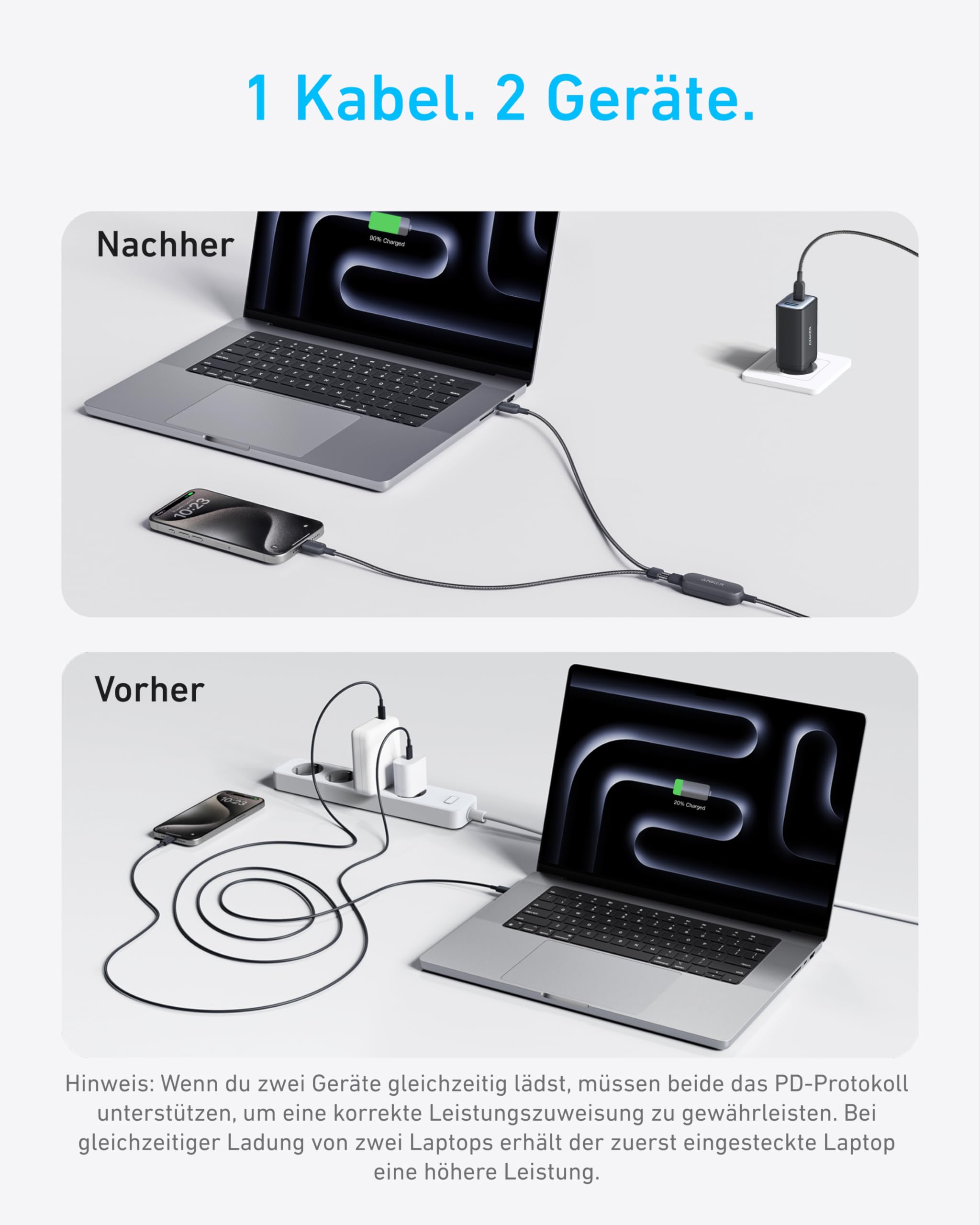 anker-140w-2-in-1-usb-c-kabel-1-8m-schwarz-geflochten image 2