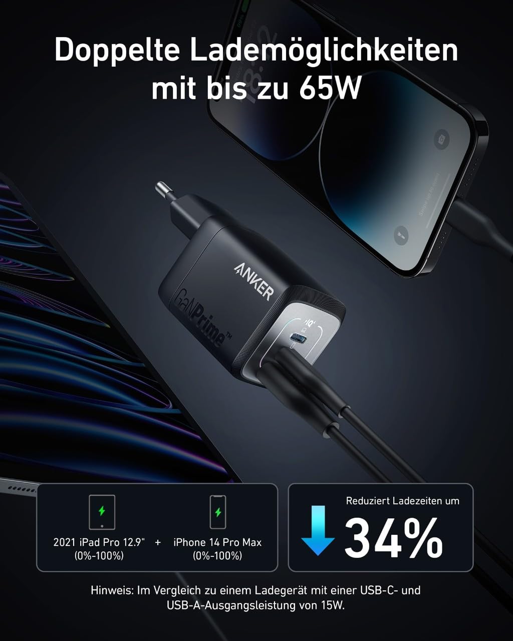 anker-prime-67w-gan-usb-c-ladeger-t-3-port-f-r-macbook image 2