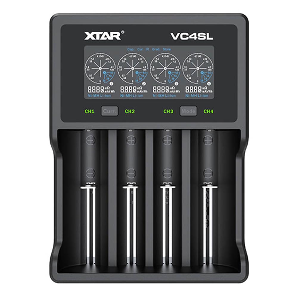 xtar-vc4sl-ladeger-t-4-schacht-akkuladeger-t-usb-c-lcd image 1