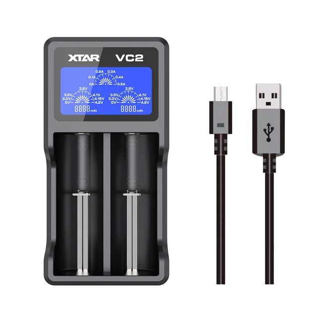xtar-vc2-18650-ladeger-t-2-slot-mit-lcd image 1