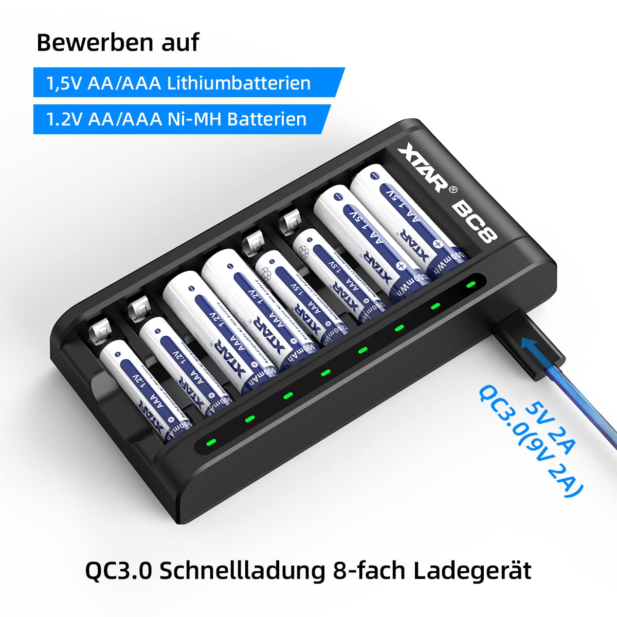 xtar-bc8-ladeger-t-mit-8x-aaa-batterien-1-5v-set image 2