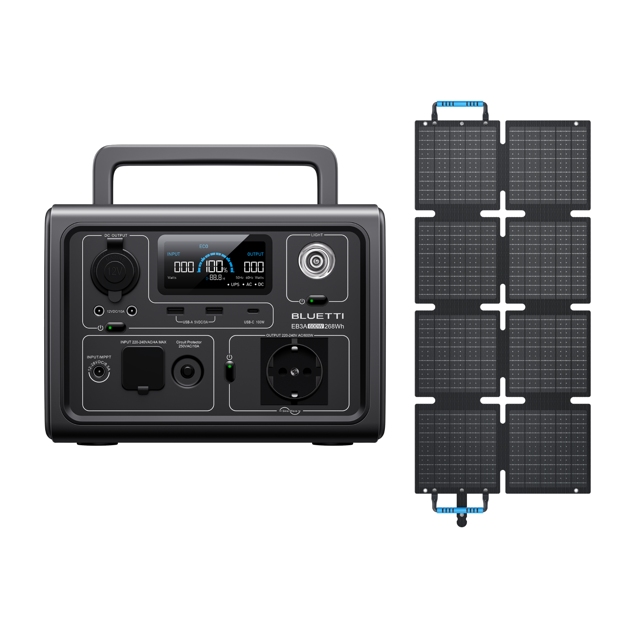bluetti-eb3a-powerstation-600w-268wh-tragbar-lifepo4 image 5