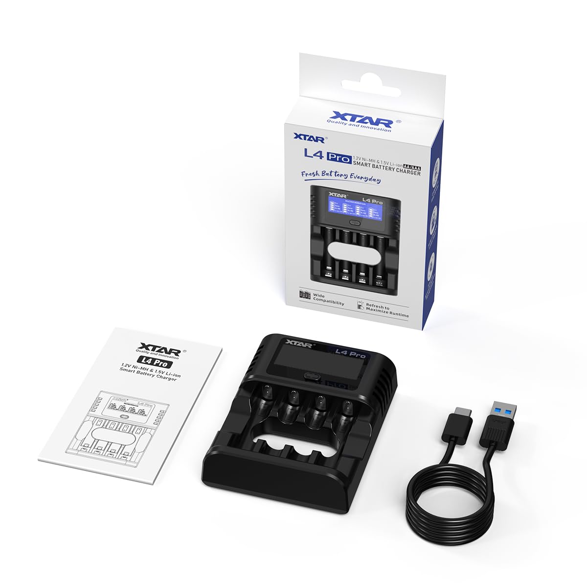 xtar-l4-pro-aa-aaa-ladeger-t-ni-mh-li-ionen-4-fach image 7
