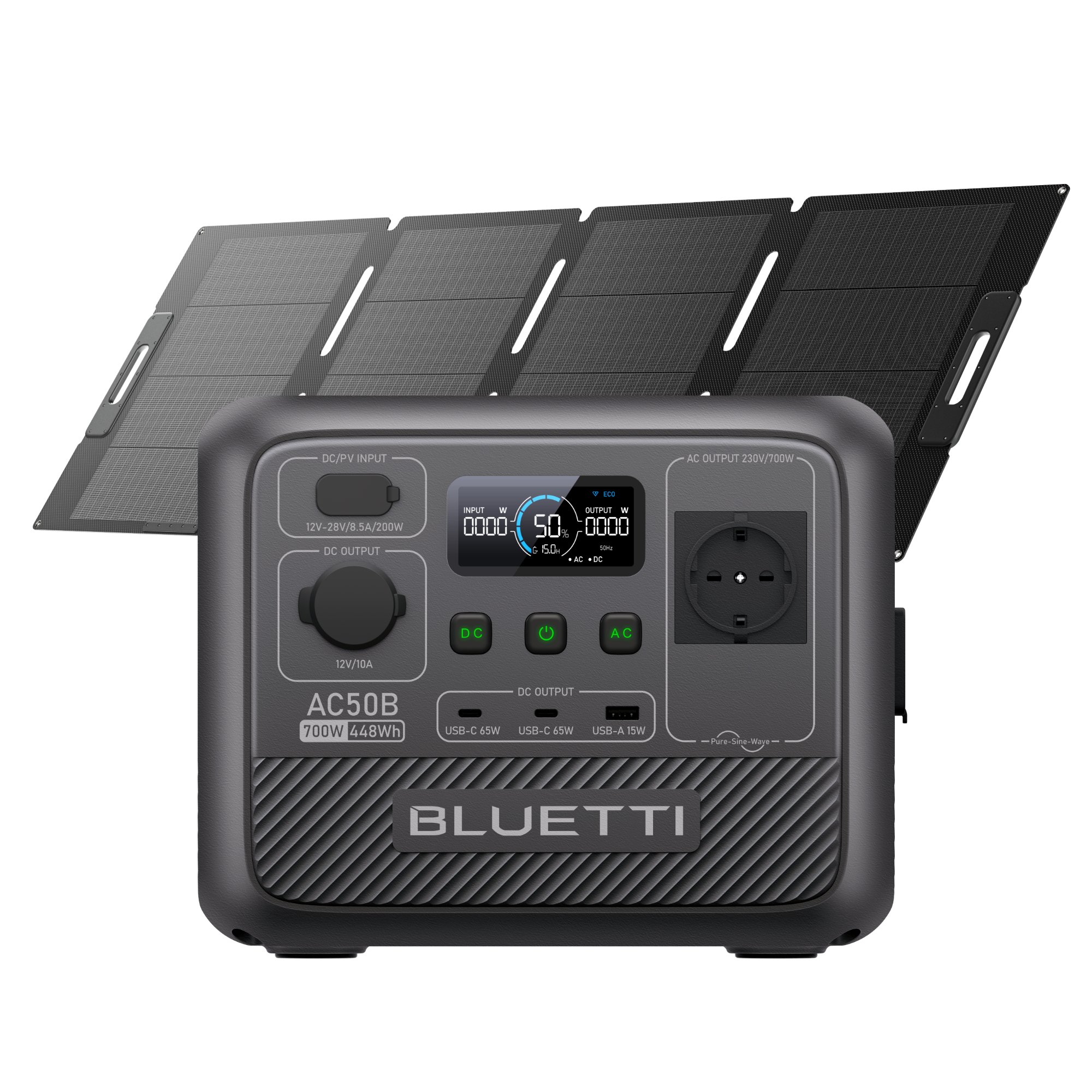 bluetti-ac50b-powerstation-700w-448wh-mit-pv60f-60w-solar-kit image 8
