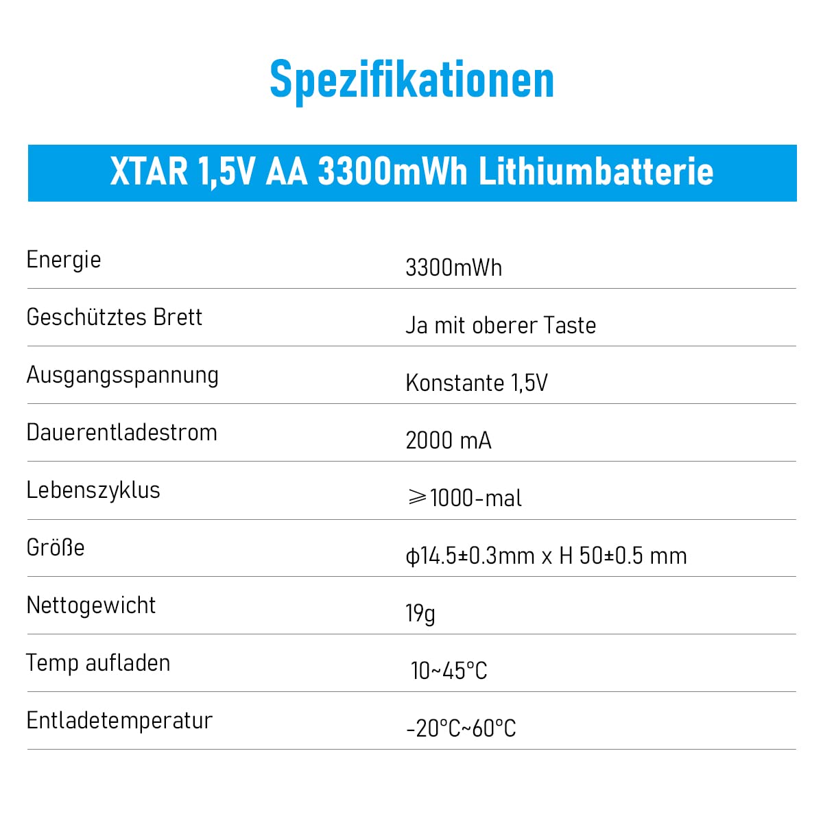 xtar-1-5v-aa-lithium-batterien-4er-pack-3300mwh image 2