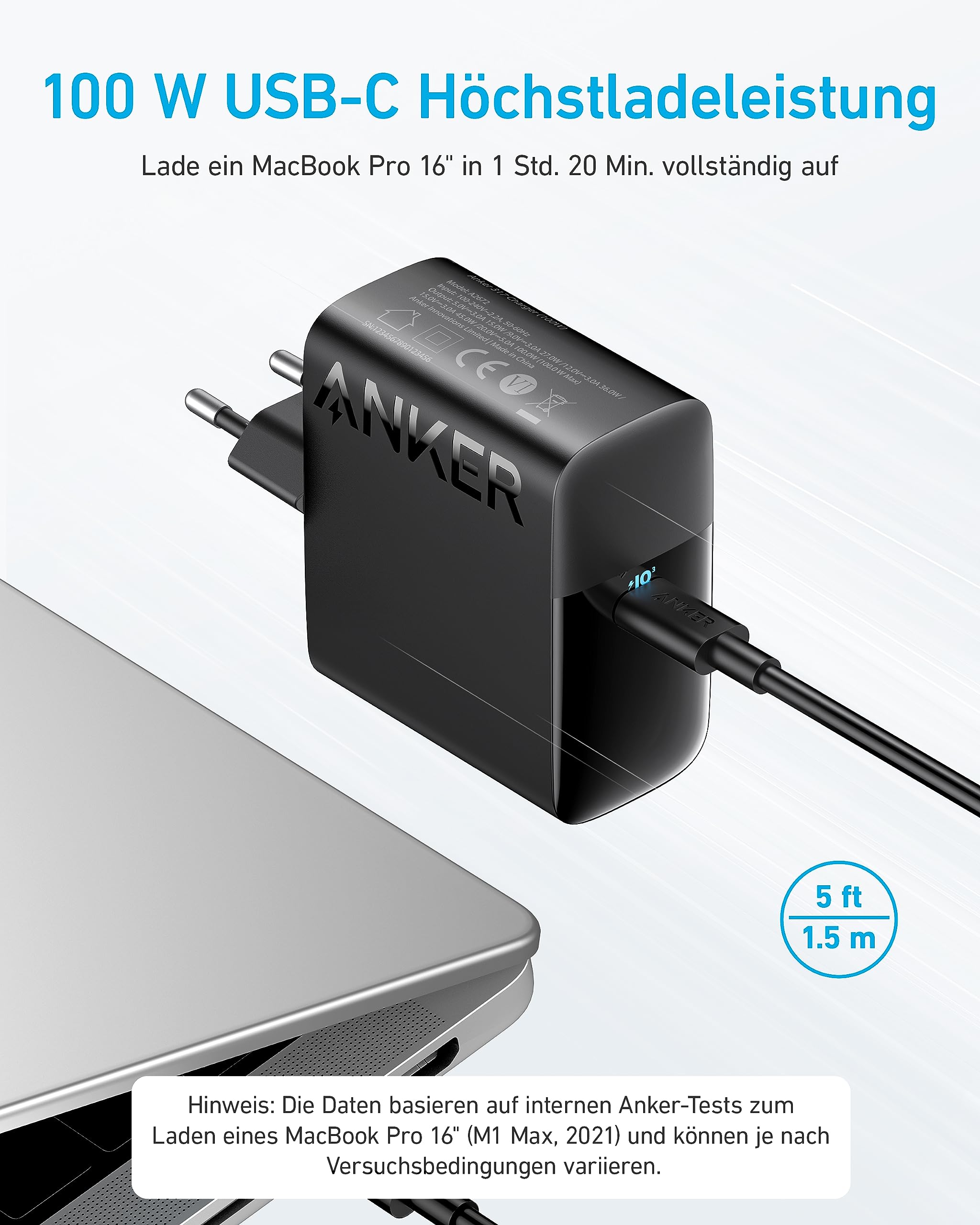 anker-317-100w-usb-c-ladeger-t-mit-kabel-f-r-macbook-pro image 2