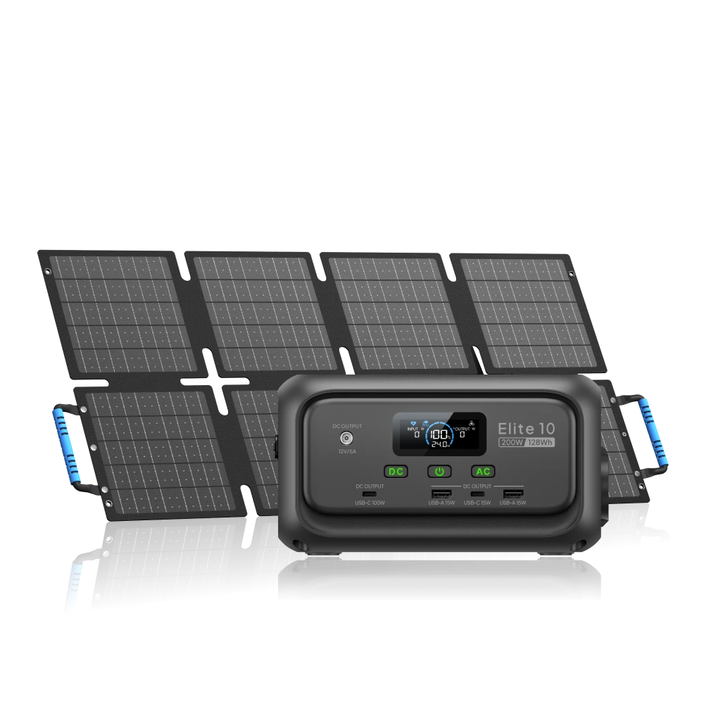 bluetti-elite-10-powerstation-128wh-60w-solar-kit image 1